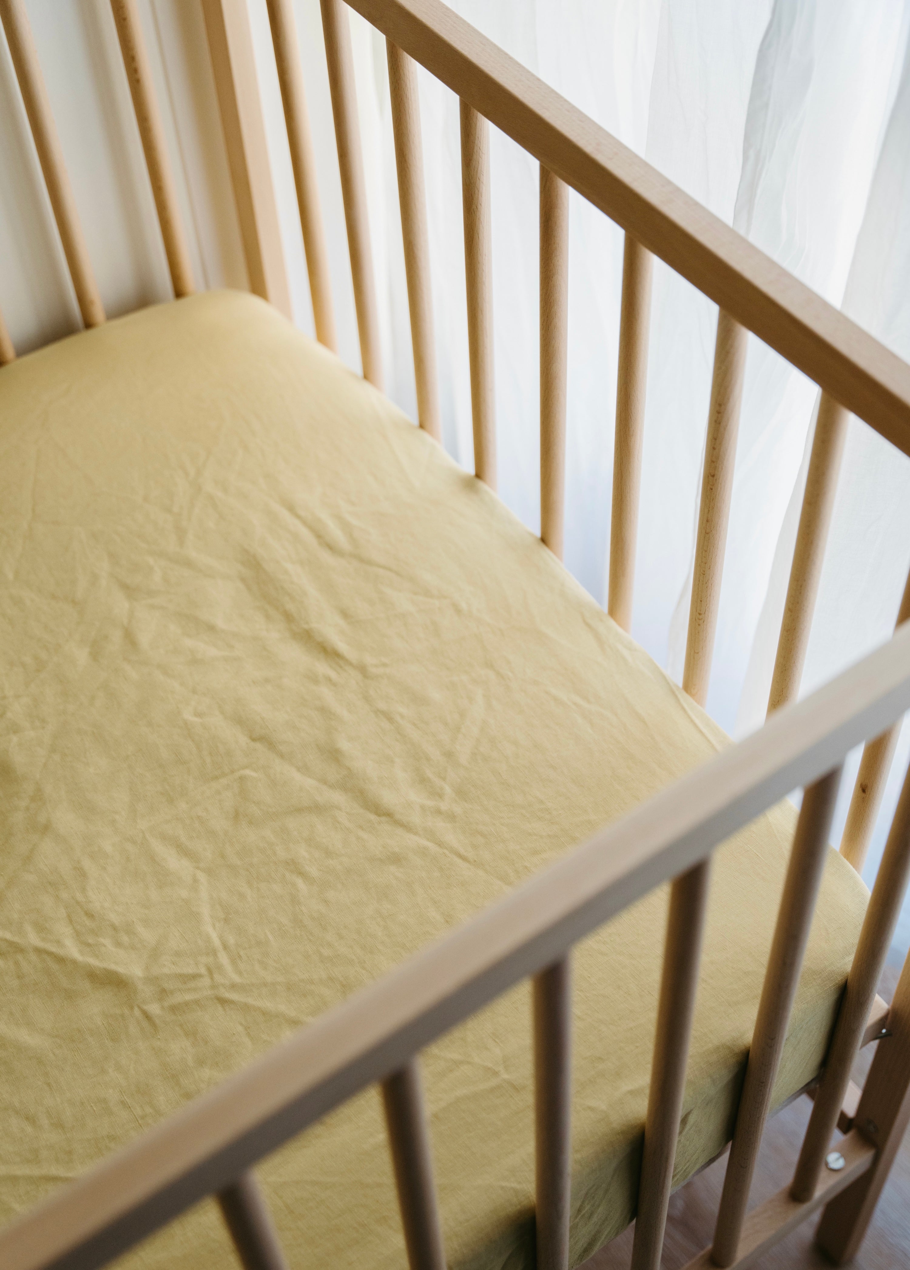Honeydew Linen Bassinet Sheet