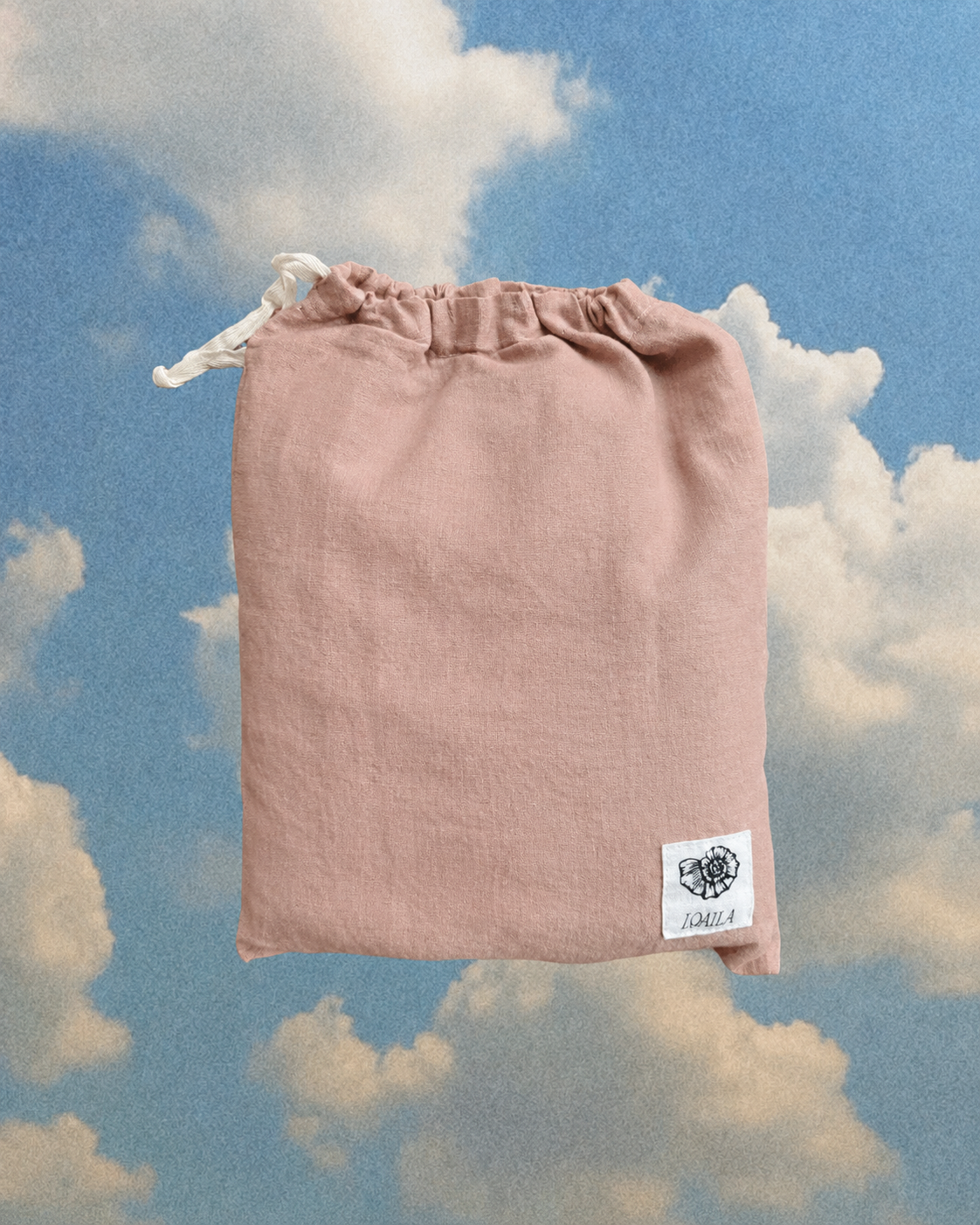 Pure Linen CARAVAN BUNK Fitted Sheet | Musk