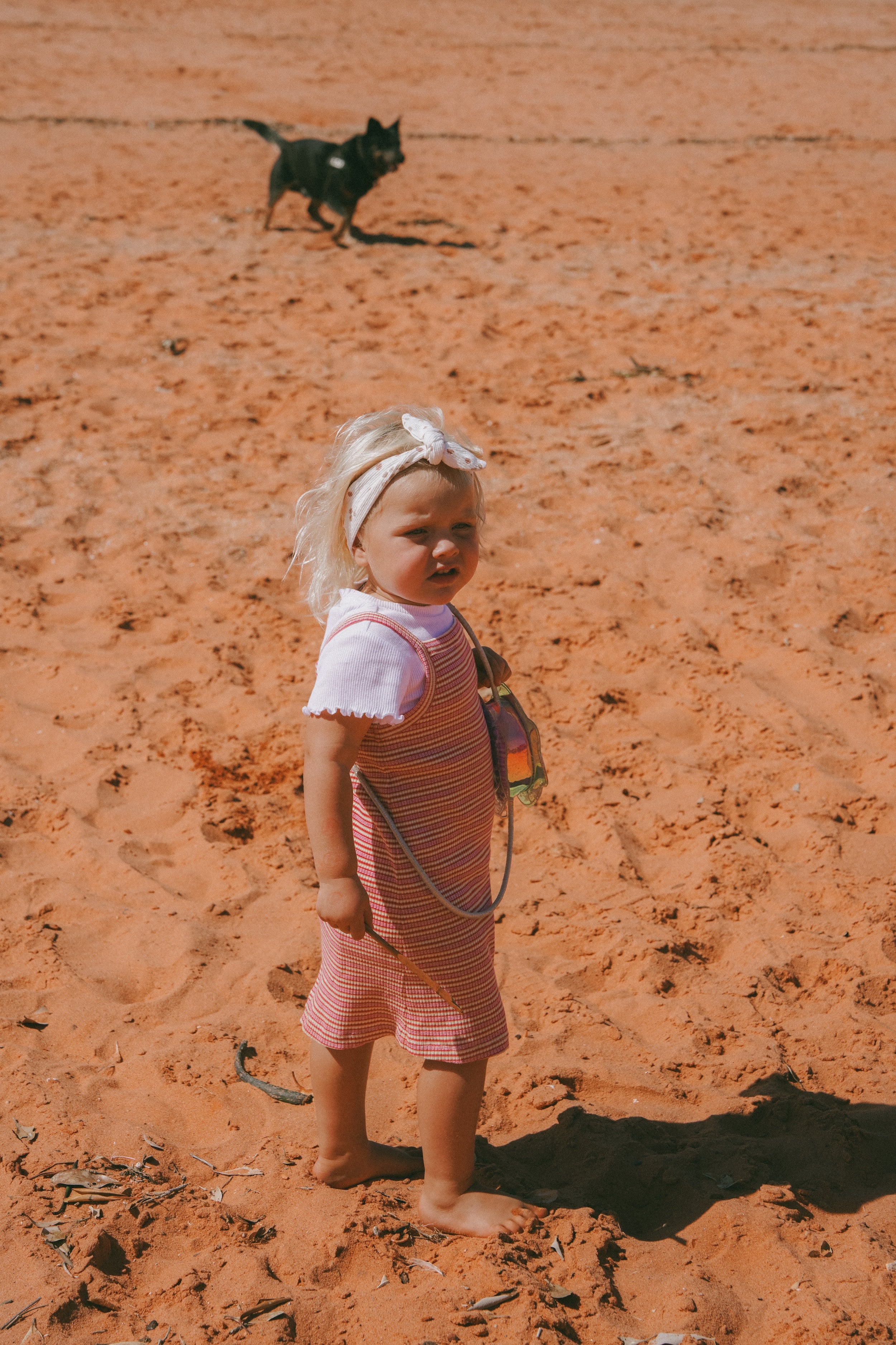 Bobbi Rib Dress - Raspberry stripe