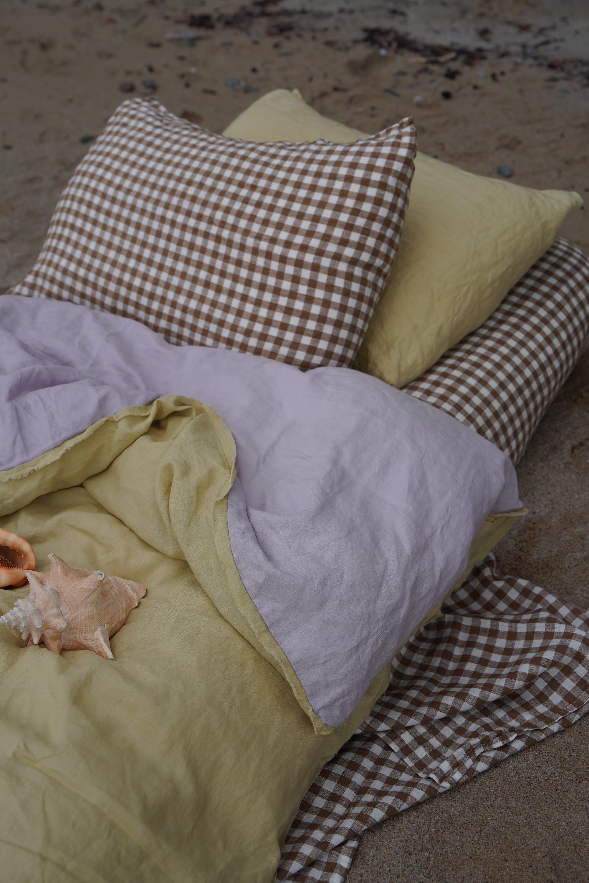 Coco Gingham Linen Pillow Slip