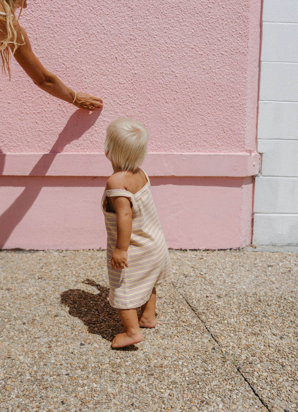 Bobbi Rib Dress - Lemonade stripe