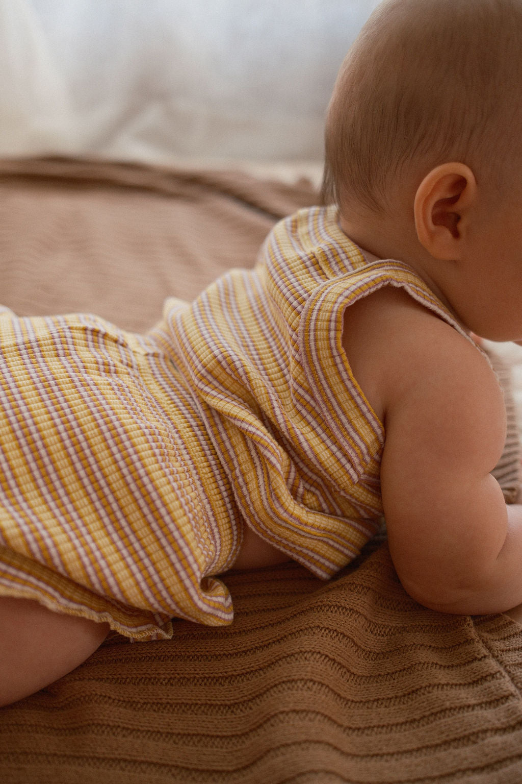 Cleo Rib Set - Lemonade stripe