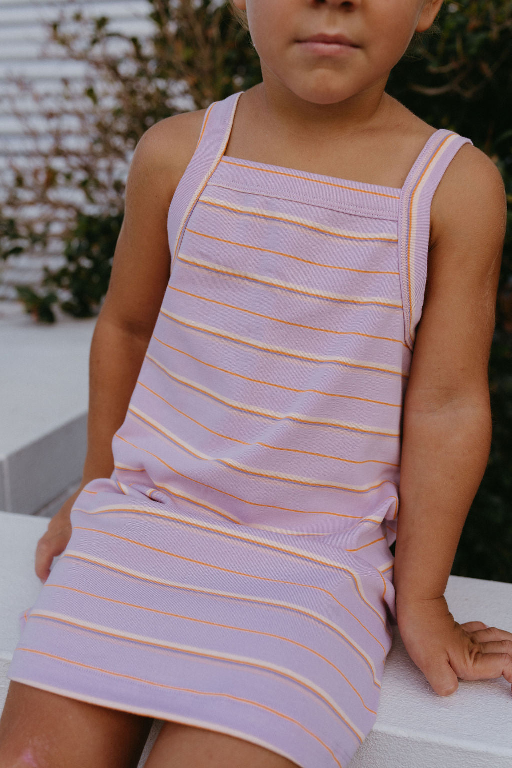 Bobbi Rib Dress - Twilight stripe