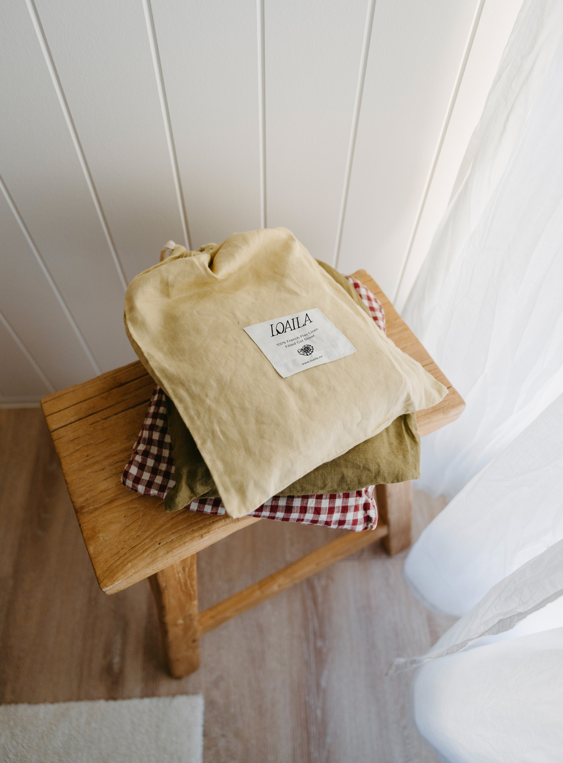 Honeydew Linen Bassinet Sheet