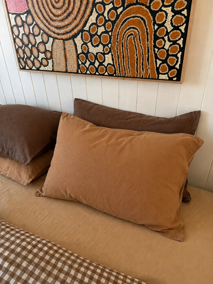 Clay Linen Pillow Slip