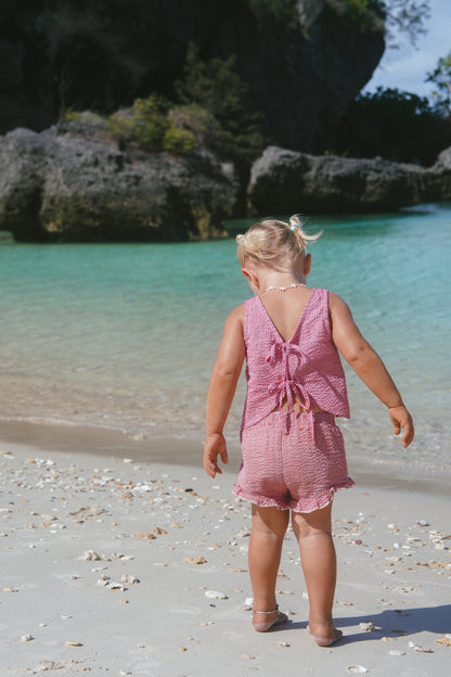 Daisy Set - Berry stripe