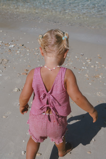 Daisy Set - Berry stripe