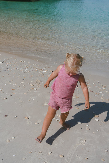 Daisy Set - Berry stripe