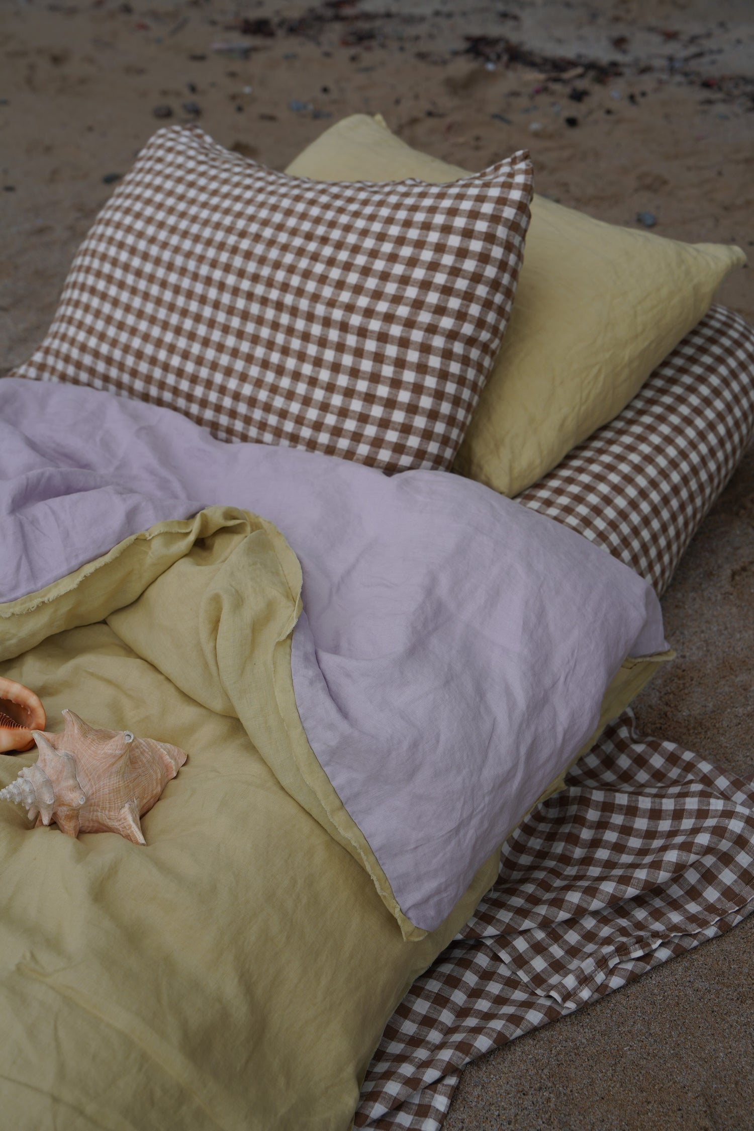 Coco Gingham Linen Pillow Slip