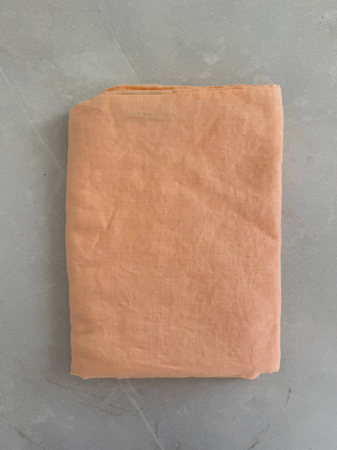 Peach Linen Pillow Slip