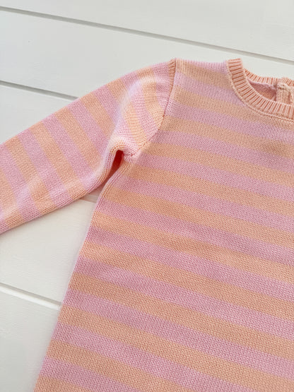 Staple Romper - pink and peach