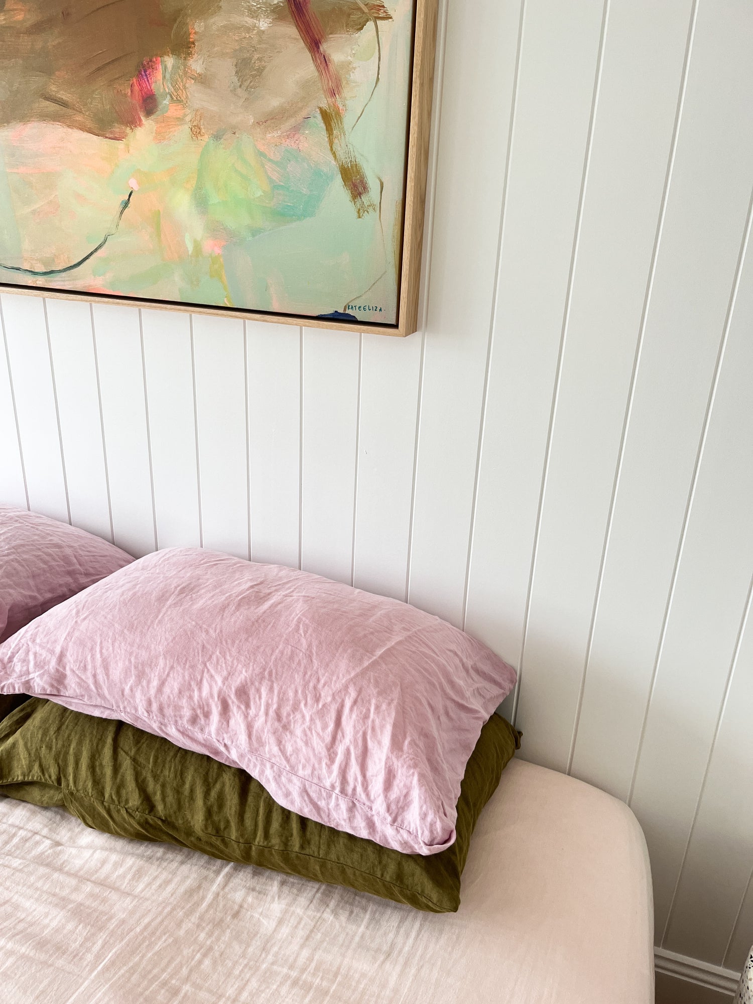 Lilac Linen Pillow Slip