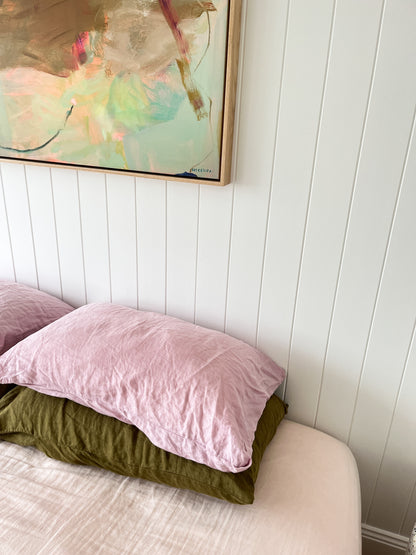 Lilac Linen Pillow Slip