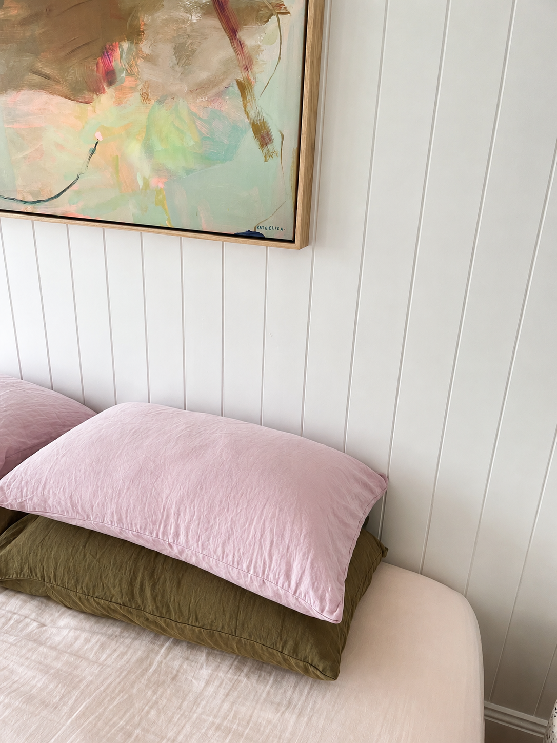 Lilac Linen Pillow Slip