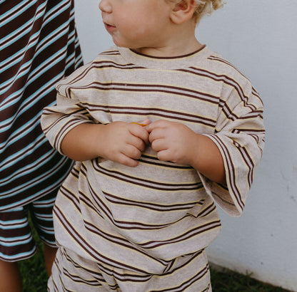 Basics Rib Set - Golden shore stripe