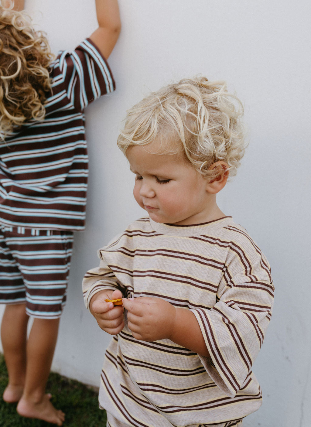 Basics Rib Set - Golden shore stripe