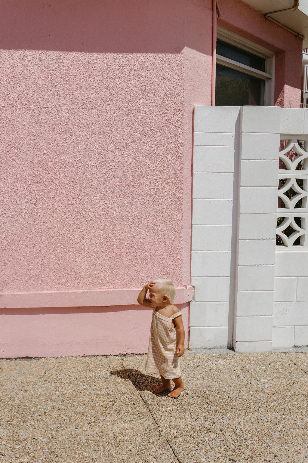 Bobbi Rib Dress - Lemonade stripe