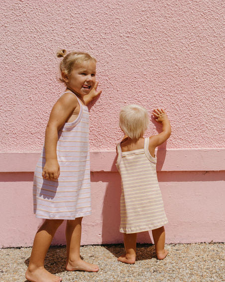 Bobbi Rib Dress - Twilight stripe