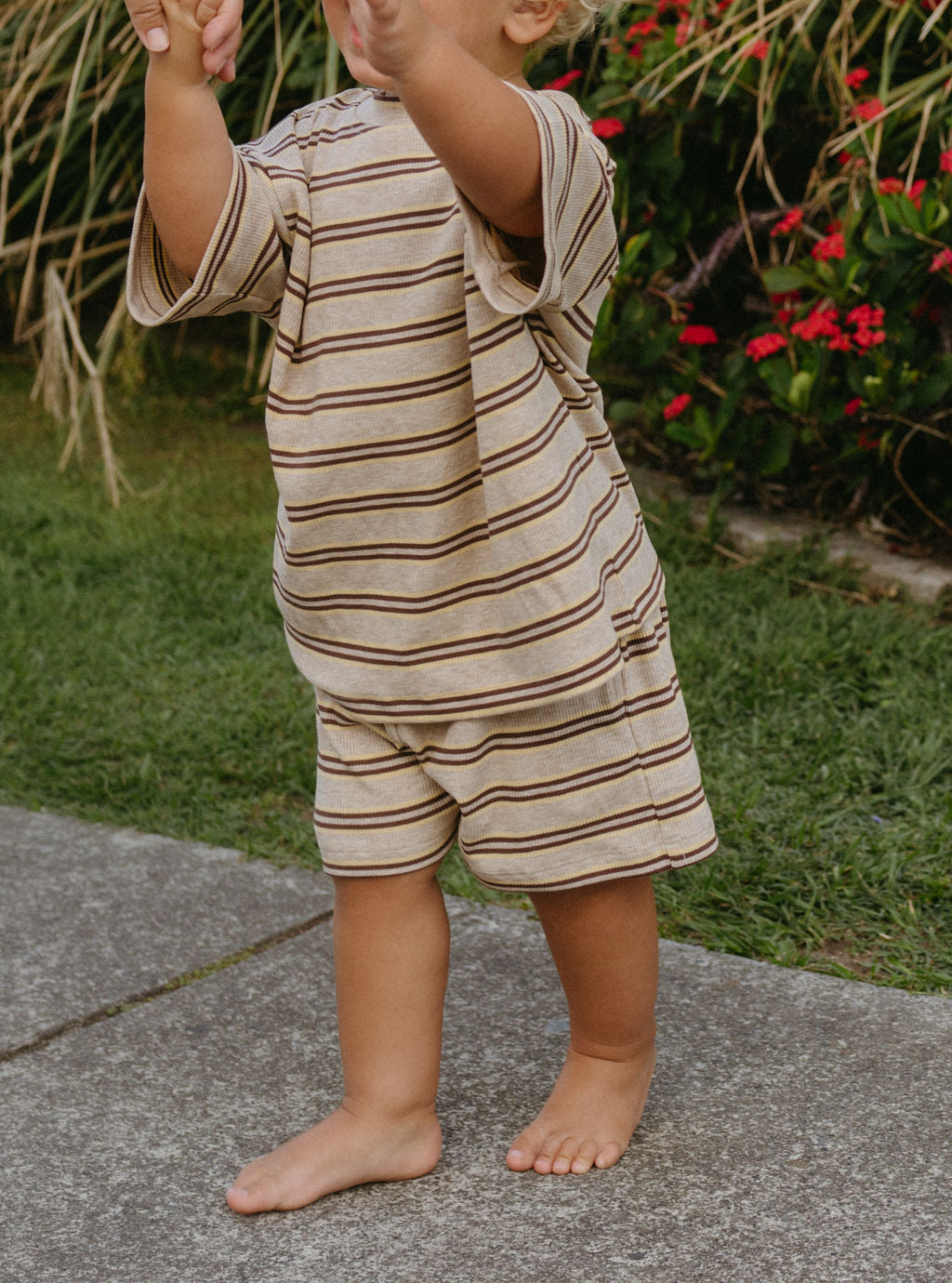 Basics Rib Set - Golden shore stripe