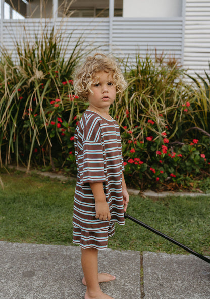 Basics Rib Set - Midnight tide stripe