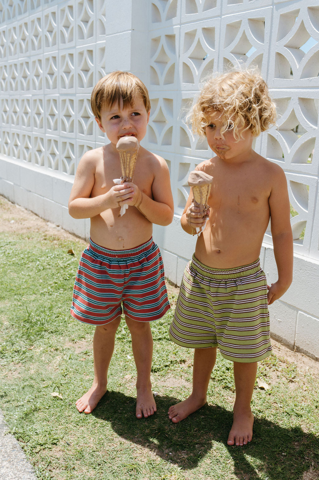 Rib Short - Desert tide stripe