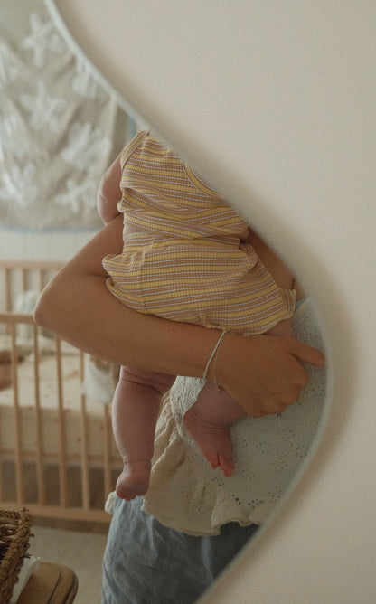 Cleo Rib Set - Lemonade stripe