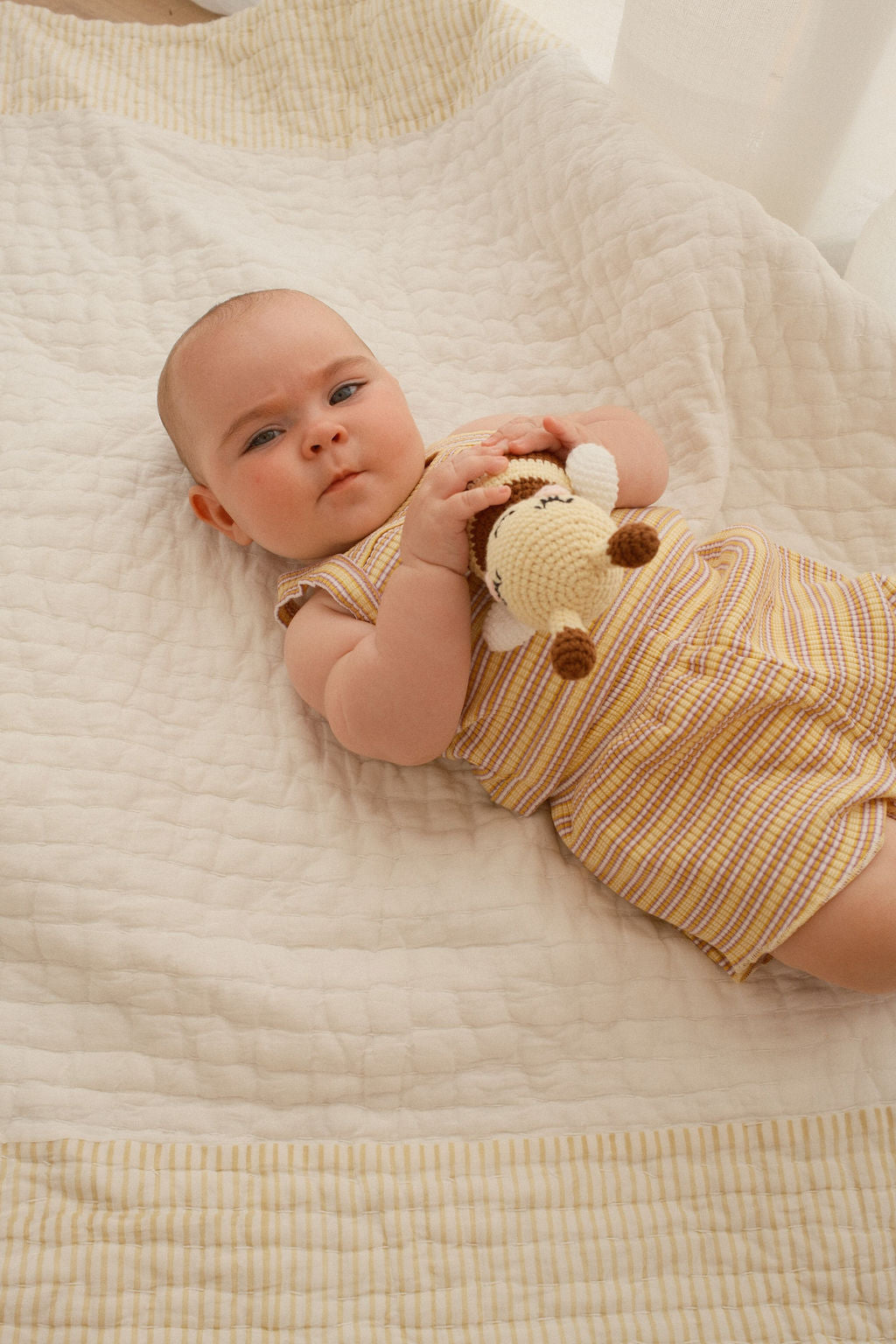 Cleo Rib Set - Lemonade stripe