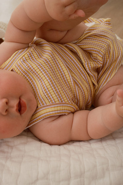 Cleo Rib Set - Lemonade stripe