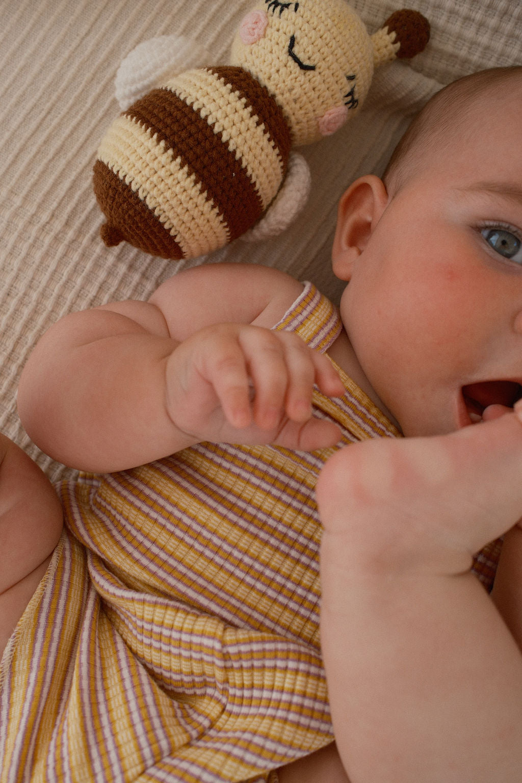 Cleo Rib Set - Lemonade stripe