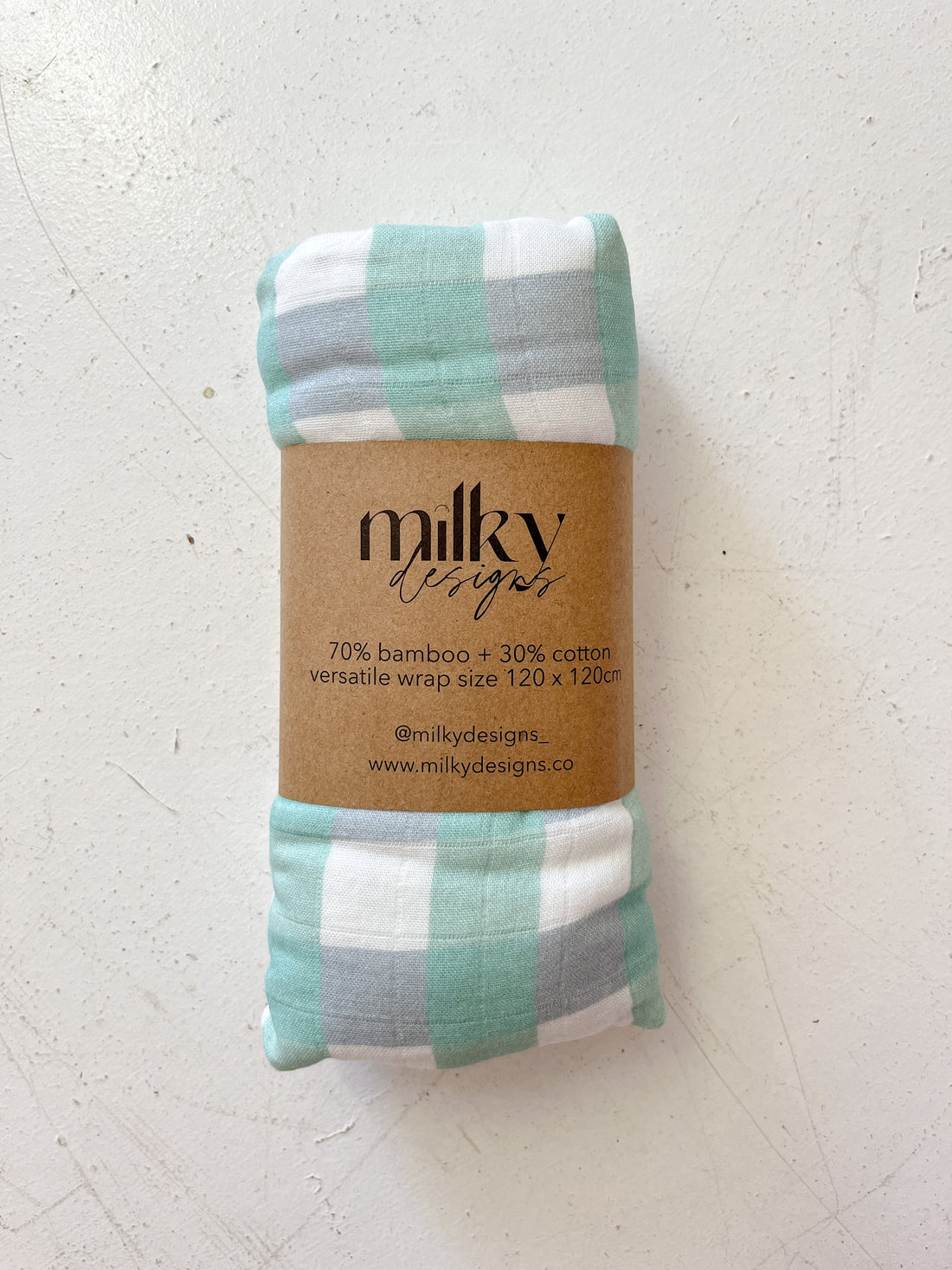 Seamist Gingham Wrap  | Final Few