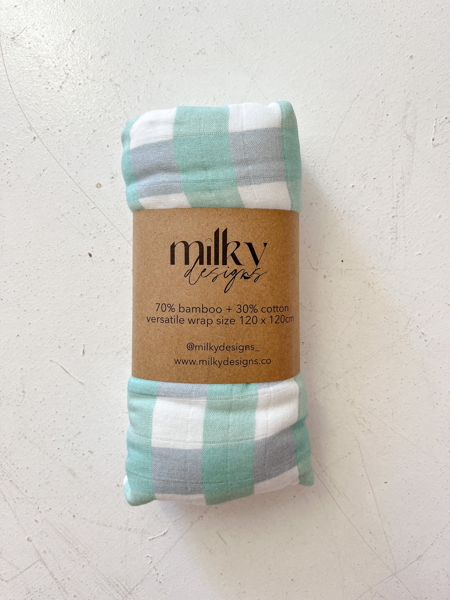 Seamist Gingham Wrap  | Final Few